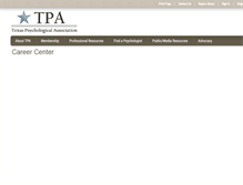 Tablet Screenshot of careers.texaspsyc.org
